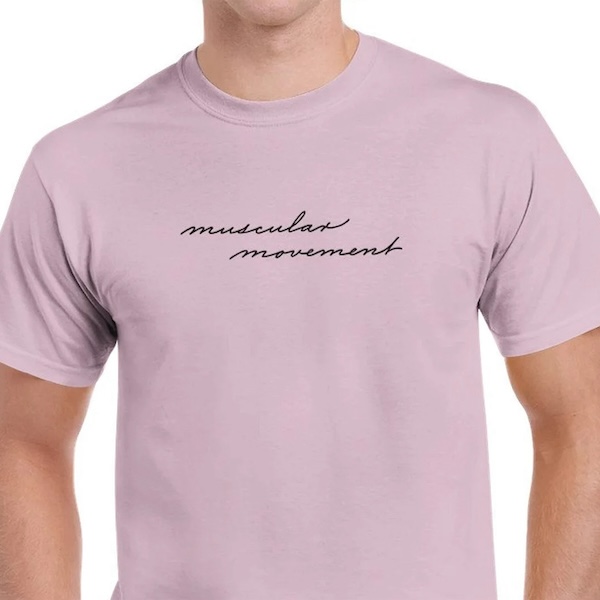 palmer method muscular movement t-shirt design on model